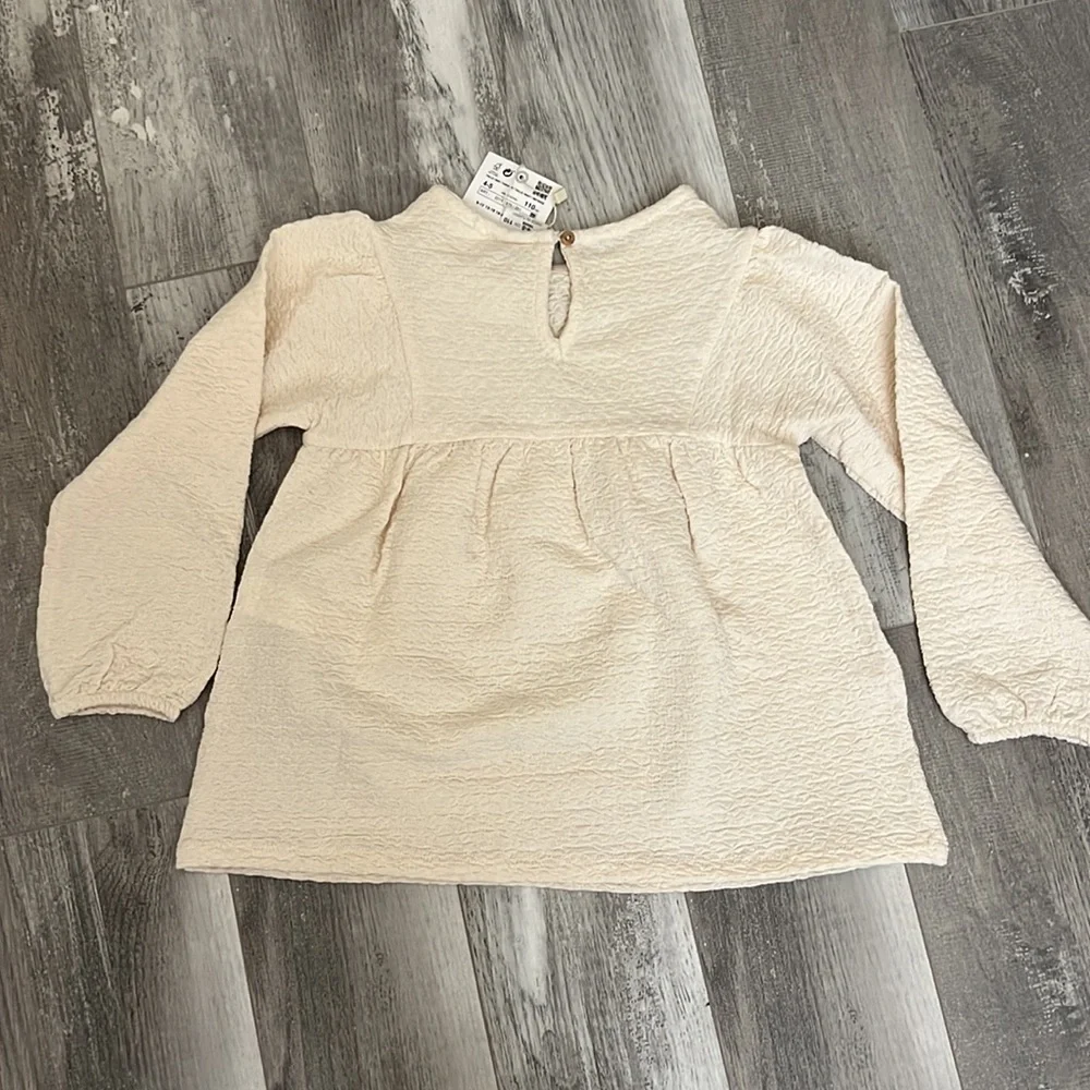 Zara Contrasting Piping Structured Blouse Top